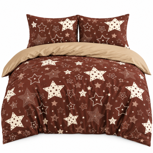 Pościel Bawełna Satynowa 200x220 + 2x70x80 NELA 91 Designerski Komplet
