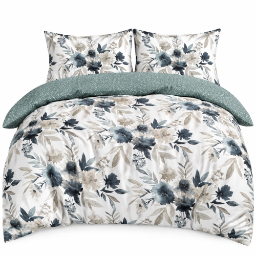 Pościel Bawełna Satynowa 200x220 + 2x70x80 NELA 90 Designerski Komplet