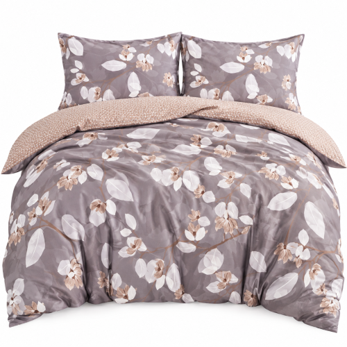 Pościel Bawełna Satynowa 200x220 + 2x70x80 NELA 89 Designerski Komplet