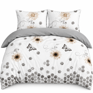 Pościel Bawełna Satynowa 200x220 +2x70x80 NELA 107 Designerski Komplet
