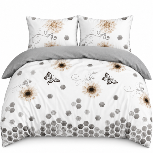 Pościel Bawełna Satynowa 200x220 +2x70x80 NELA 107 Designerski Komplet