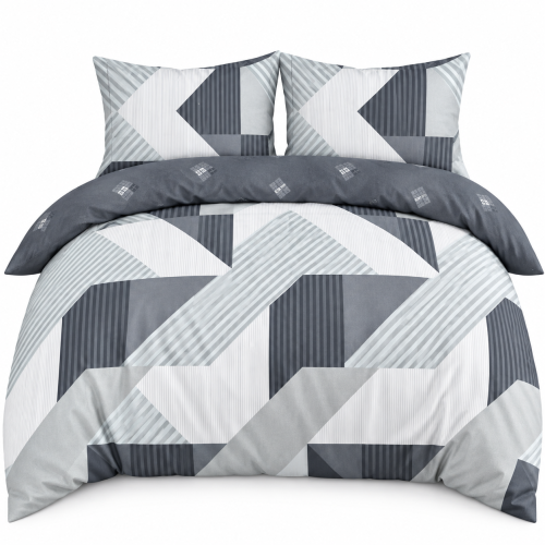 Pościel Bawełna Satynowa 200x220 +2x70x80 NELA 104 Designerski Komplet