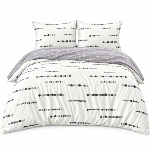 Pościel Bawełna Satynowa 200x220 + 2x70x80 NELA 58 Designerski Komplet