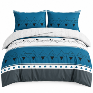 Pościel Bawełna Satynowa 200x220 + 2x70x80 NELA 68 Designerski Komplet