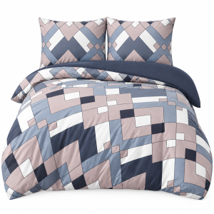 Pościel Bawełna Satynowa 200x220 + 2x70x80 NELA 82 Designerski Komplet