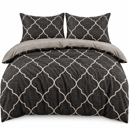 Pościel Bawełna Satynowa 160x200 + 2x70x80 NELA 86 Designerski Komplet