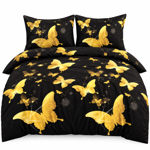 Pościel Bawełna Satynowa 160x200 + 2x70x80 NELA 80 Designerski Komplet