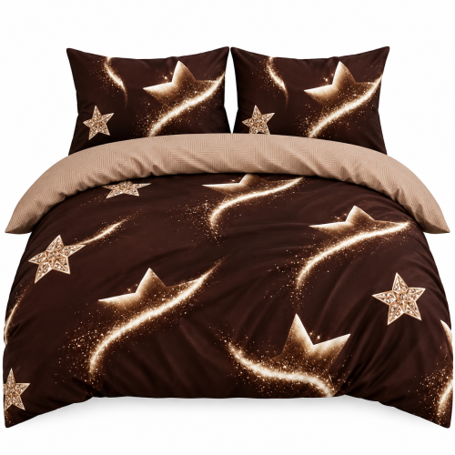 Pościel Bawełna Satynowa 160x200 + 2x70x80 NELA 78 Designerski Komplet