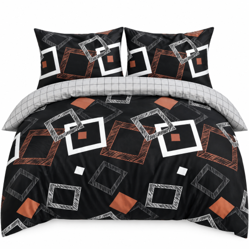 Pościel Bawełna Satynowa 160x200 + 2x70x80 NELA 75 Designerski Komplet