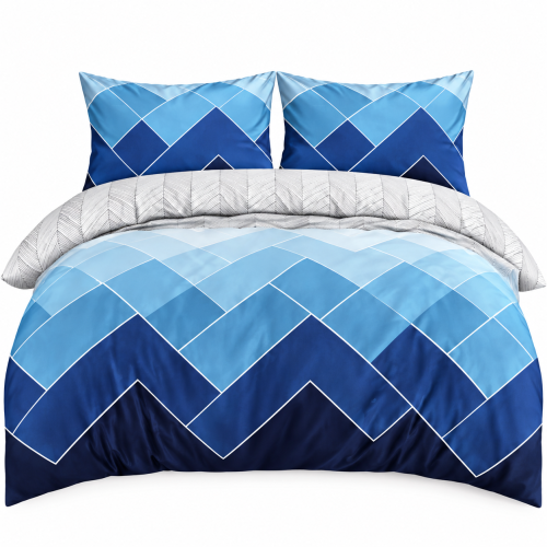 Pościel Bawełna Satynowa 160x200 + 2x70x80 NELA 74 Designerski Komplet