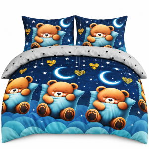Pościel Bawełna Satynowa 160x200 + 2x70x80 NELA 72 Designerski Komplet