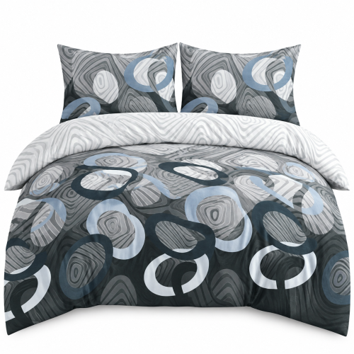 Pościel Bawełna Satynowa 160x200 + 2x70x80 NELA 71 Designerski Komplet