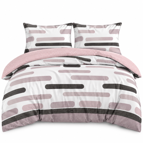 Pościel Bawełna Satynowa 160x200 + 2x70x80 NELA 65 Designerski Komplet