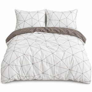 Pościel Bawełna Satynowa 160x200 + 2x70x80 NELA 60 Designerski Komplet