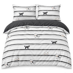 Pościel Bawełna Satynowa 160x200 + 2x70x80 NELA 59 Designerski Komplet