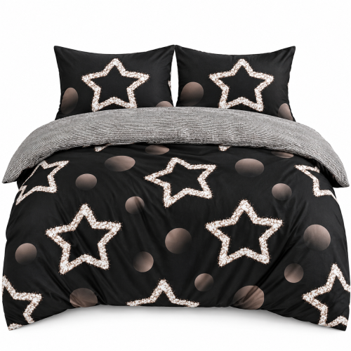 Pościel Bawełna Satynowa 160x200 + 2x70x80 NELA 57 Designerski Komplet