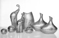 Kula ceramiczna Eurofirany HELEN 02 srebrna