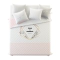 Narzuta na łóżko 200x220 SH Living PINK MARBLE