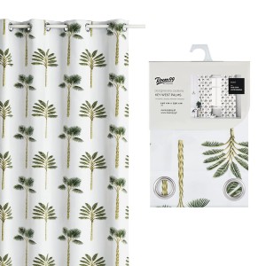 Zasłona Z Nadrukiem Przelotki 140x250 KEY WEST PALMS