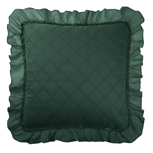 Poszewka do narzuty 45x45 z falbaną RUFFY b zieleń Designerska Ozdobna