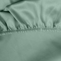 Prześcieradło z gumką 100x200 satyna NOVA 3 miętowe Eurofirany 100% Bawełna