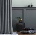 Zasłona Na Przelotkach 140x250 Room99 Aura Z Gładkiej Tkaniny ciemnoszary