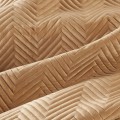Narzuta Na Łóżko 230x260 Eurofirany SOFIA miodowy Welwet Pikowana Jodełka