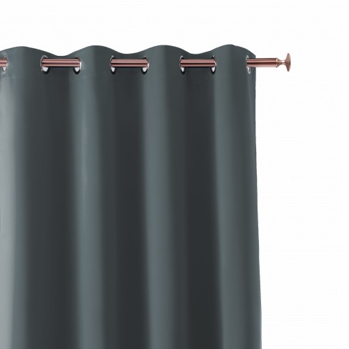 Zasłona na przelotkach 140x280 AURA ciemnoszary