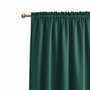 Zasłona Zaciemniająca na Taśmie LAUREL c. zieleń Gotowa 140x250 ROOM99