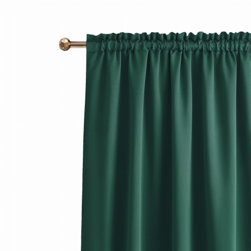 Zasłona Zaciemniająca na Taśmie LAUREL c. zieleń Gotowa 140x250 ROOM99