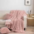 Narzuta Na Fotel 70x150 Włochacz Futrzak Koc Fotelówka Pled YETI puder