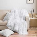 Narzuta Na Łóżko 200x220 Włochacz Futrzak Koc YETI biały Miękki Gruby Pled