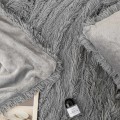 Narzuta Na Łóżko 200x220 Włochacz Futrzak Koc YETI szary Miękki Gruby Pled