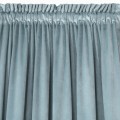 Eurofirany Zasłona o aksamitnej strukturze 140x270 Taśma MELANIE morski