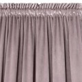 Eurofirany Zasłona o aksamitnej strukturze 140x270 Taśma MELANIE pudrowy