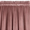 Eurofirany Zasłona o aksamitnej strukturze 140x270 Taśma MELANIE c. róż