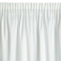 Eurofirany Zasłona o aksamitnej strukturze 140x270 Taśma MELANIE biała