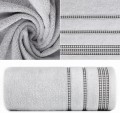 Ręcznik Frotte 50x90 Eurofirany AMANDA srebrny Z Bordiurą Chłonny
