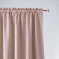 Zasłona Na Taśmie 180x250 Haczyki AURA pudrowy róż Gotowa Żabki Haczyki ROOM99