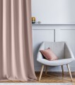 Zasłona Na Taśmie 180x250 Haczyki AURA pudrowy róż Gotowa Żabki Haczyki ROOM99