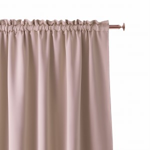 Zasłona Na Taśmie 180x250 Haczyki AURA pudrowy róż Gotowa Żabki Haczyki ROOM99