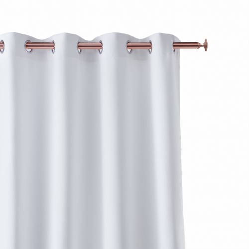 Zasłona 180x250 Na Przelotkach AURA biała Gotowa Kółka Do Salonu Room99