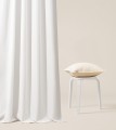 Zasłona 180x250 Na Przelotkach AURA z. biel Gotowa Kółka Do Salonu Room99