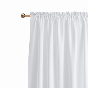 Zasłona Zaciemniająca na Taśmie LAUREL biały Gotowa 140x250 ROOM99