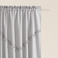 Zasłona Gotowa 140x250 Na Taśmie CHLOE j. szary Tunel Żabki Designerska