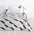 Narzuta Na Łóżko 220x240 Design91 GEO biały+czarny