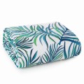 Narzuta Na Łóżko 220x240 Design91 PALMS biały+ziel