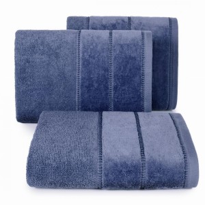 Ręcznik 70x140 Eurofirany MARI granat 500gsm Frotte Bawełna Puszysty  
