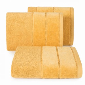 Ręcznik 50x90 Eurofirany MARI musztarda 500gsm Frotte Bawełna Puszysty