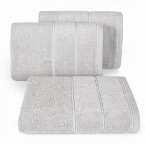 Ręcznik 50x90 Eurofirany MARI stalowy 500gsm Frotte Bawełna Puszysty  